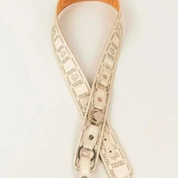 Versace White Greek-Jacquard Belt main image 4